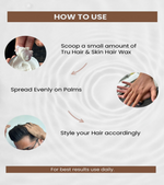 Thumbnail for Tru Hair & Skin Strong Hold For 12-Hours Hair Wax Cream with Argan Oil