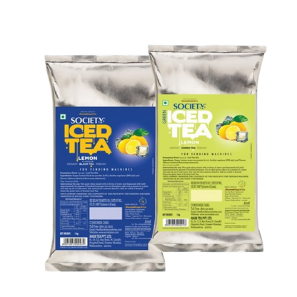 Society Lemon Black Tea&Lemon Green Tea Iced Tea Combo - Distacart