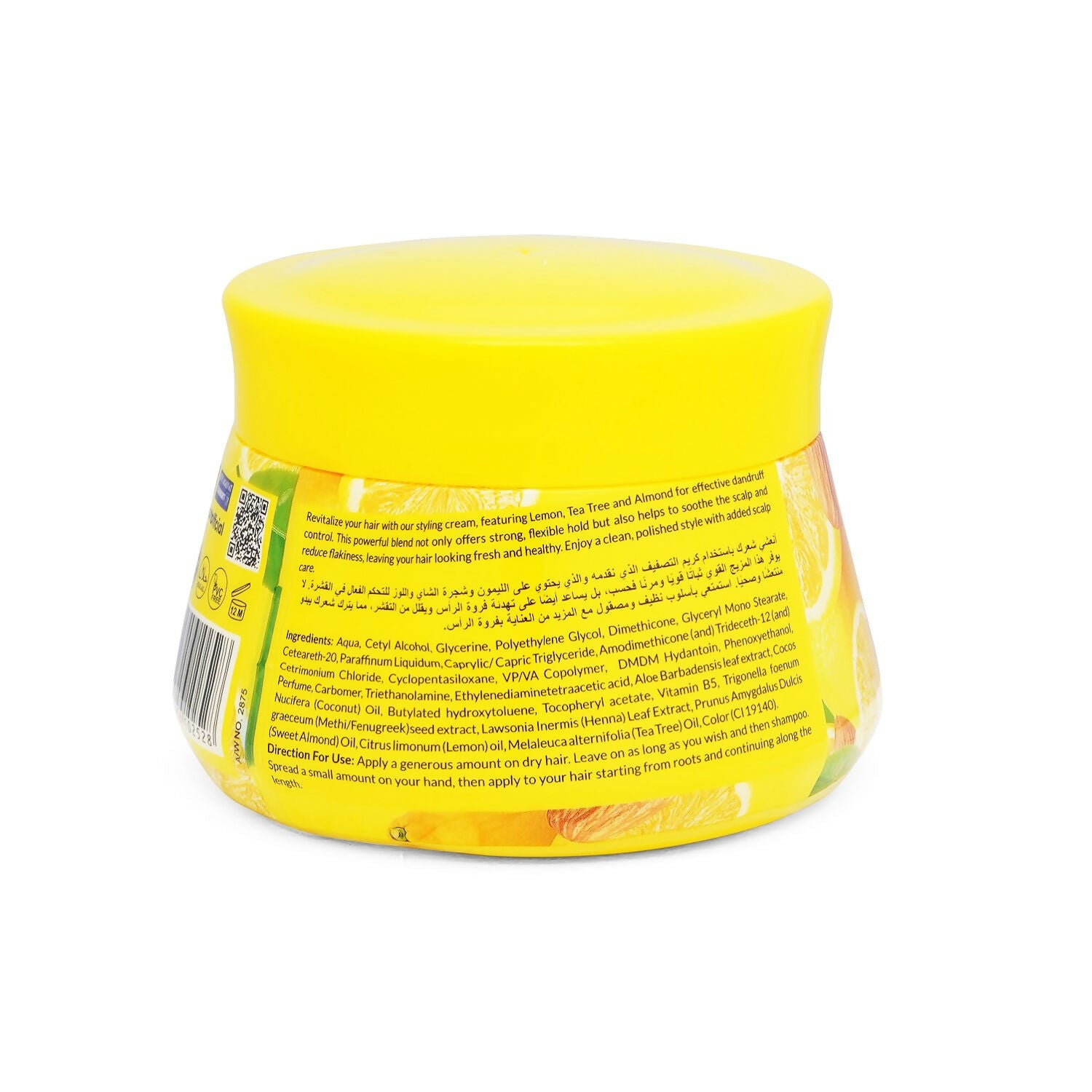 VI-JOHN Naturale Lemon,Tea Tre & Almond Styling Hair Cream Strength & Shine