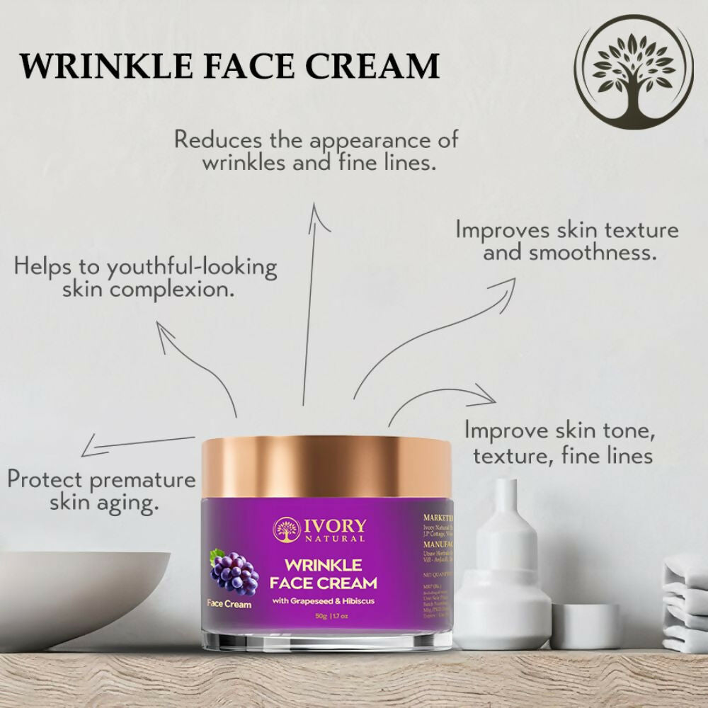 Ivory Natural Wrinkle Face Cream For More Radiant And Youthful Look - Distacart