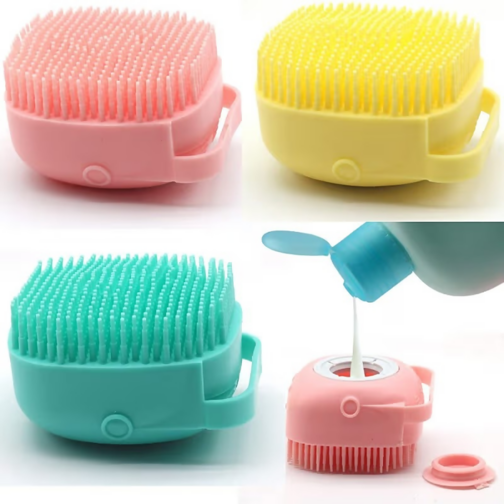 Bronson Professional Silicone Shower Scrubber Exfoliating Bath Brush - Dista