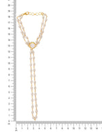 Thumbnail for Ruby Raang Gold Kundan & Pearl Haath Phool