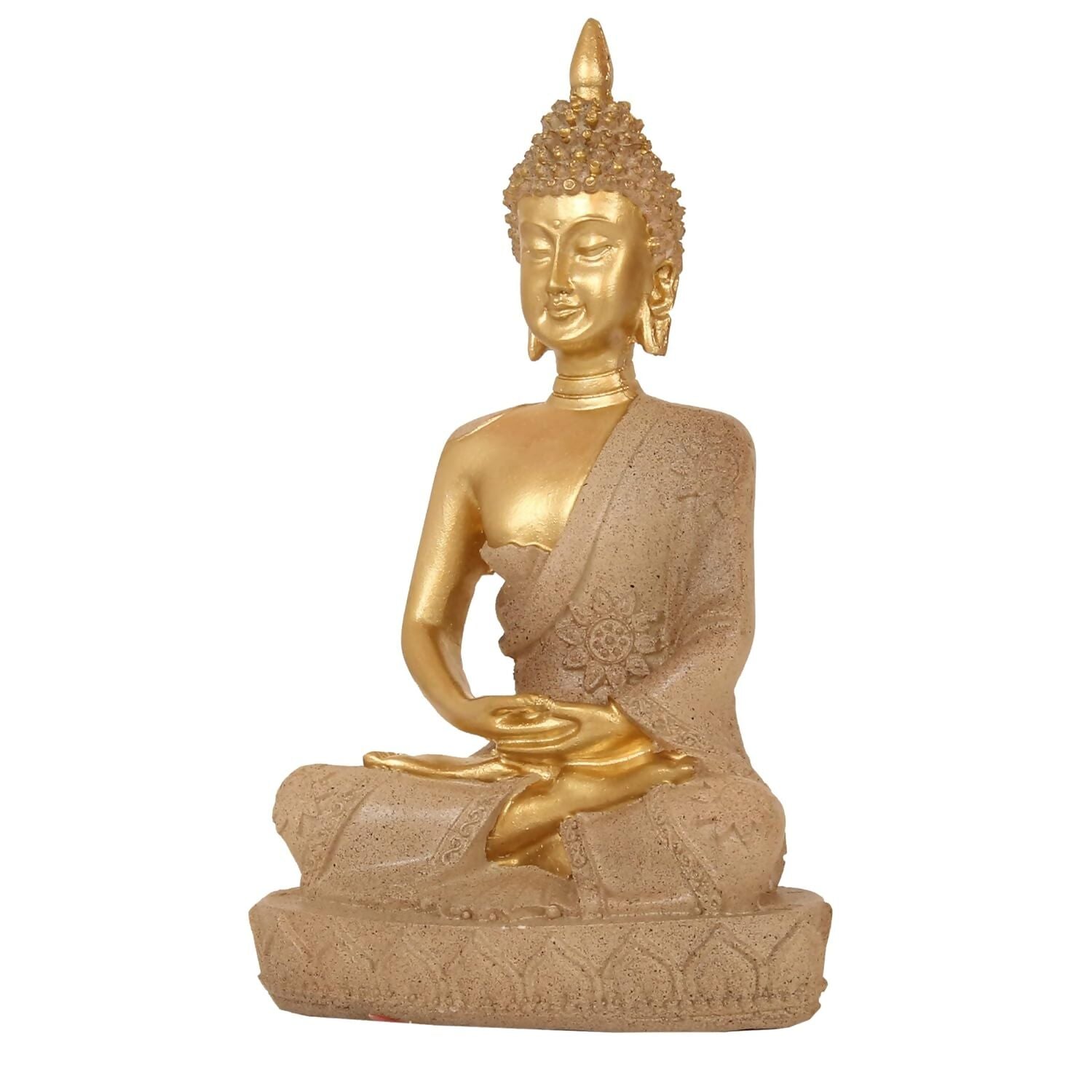 Tied Ribbons Lord Buddha Meditating Statue Idol - Distacart