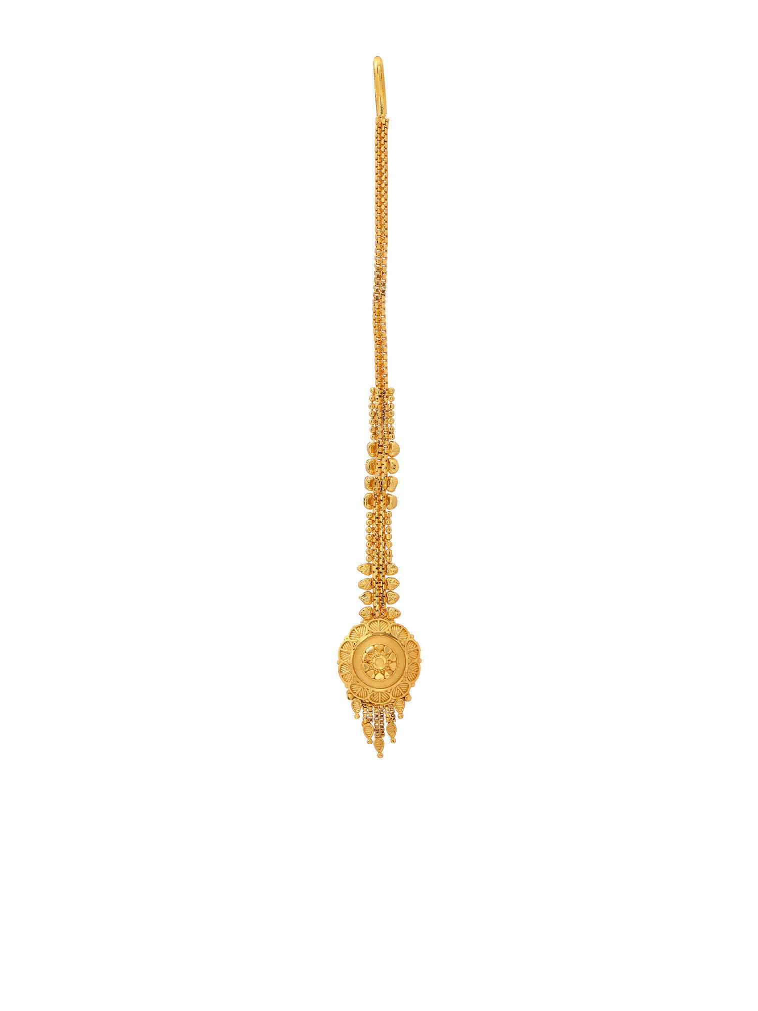 Ruby Raang Gold Maang Tikka