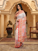 Thumbnail for Astita Linen Cotton(Woven Work) Multicolour Saree
