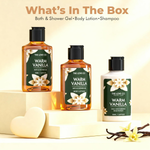 Thumbnail for The Love Co. Warm Vanilla Bath & Body Gift Set Kit