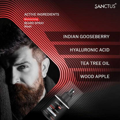 SANCTUS Beard Spray Wash & Conditioner - Distacart