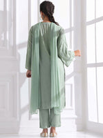 Thumbnail for Anouk Women Embroidered Regular Thread Work Kurta with Trousers & With Dupatta