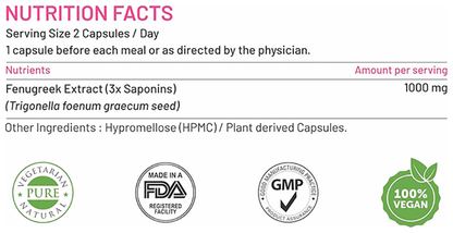 bliss welness fenugreek extract veg capsule