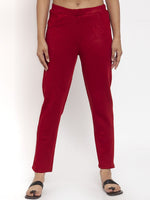 Thumbnail for TAG 7 Women Acrylic Pack of 2 Solid Leggings - Distacart