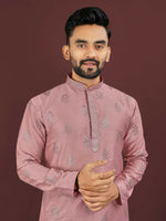 Thumbnail for Anaita Pink Embroidered Silk Straight Kurta - Distacart