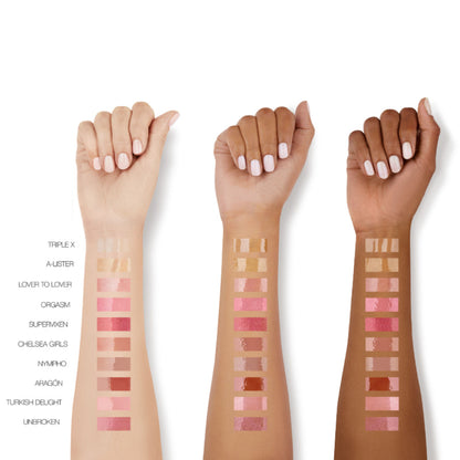 nars afterglow lip shine triple x