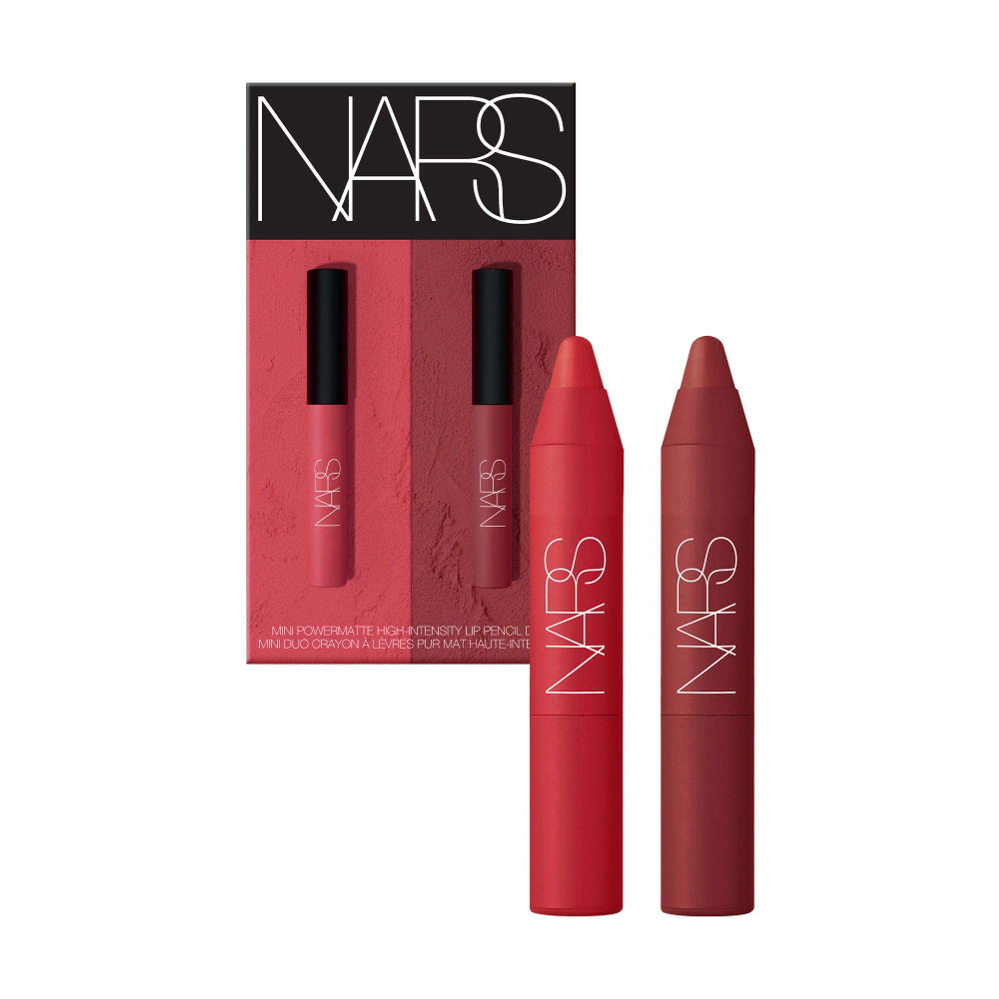 NARS Mini Powermatte High Intensity Lip Pencil Duo   Cruella, Dragaon Girl