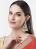NVR Women Gold-Plated Kundan Drop Earrings - Distacart