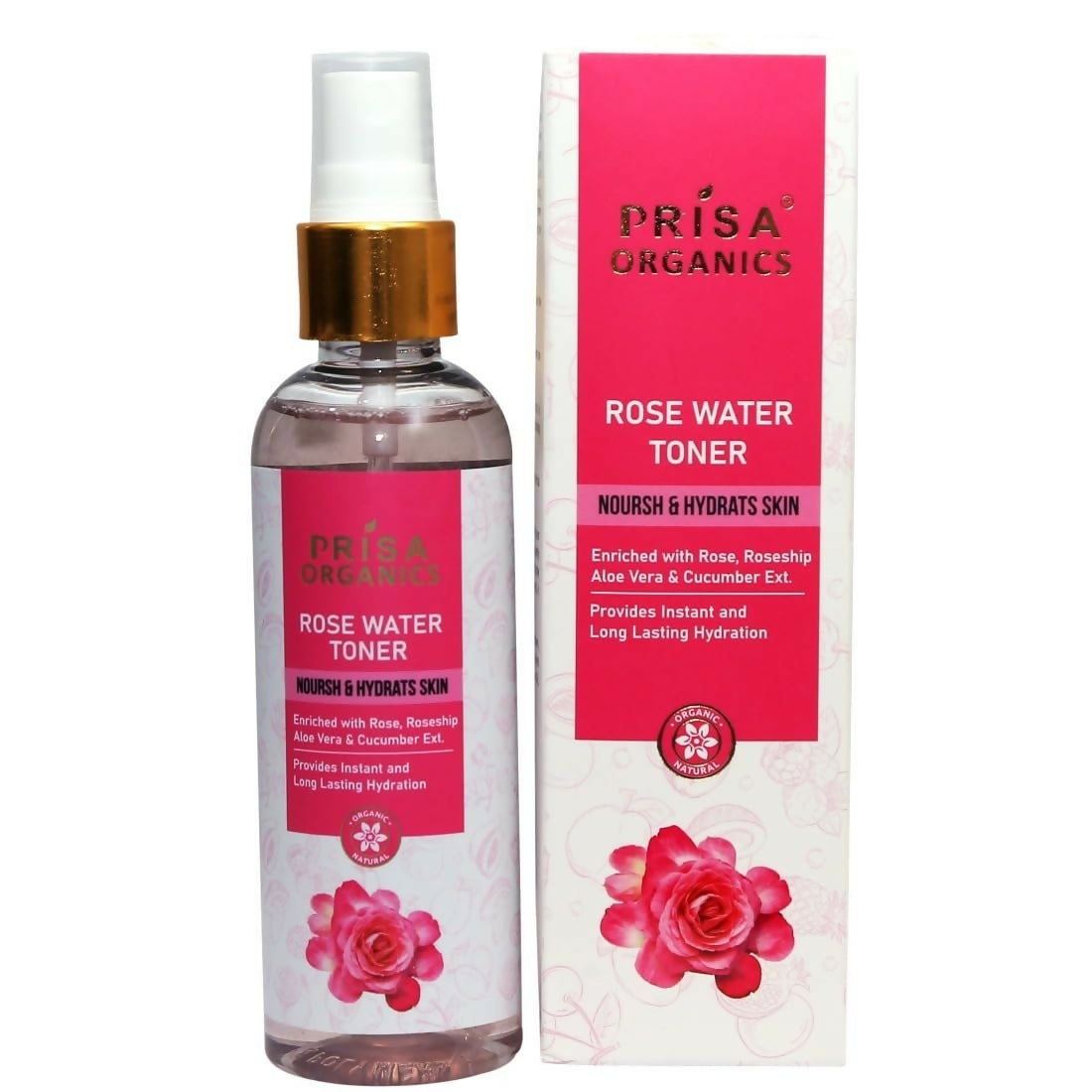 Prisa Organics Rose Water Toner - Distacart