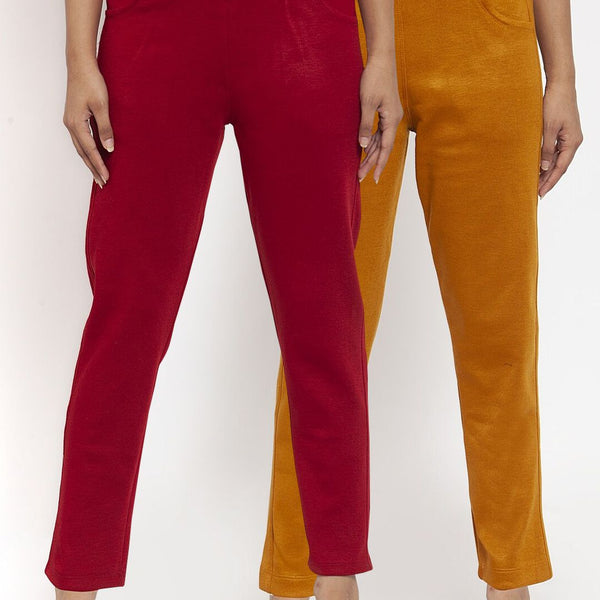 TAG 7 Women Pack of 2 Wool Blend Ankle-Length Leggings Pants - Distacart