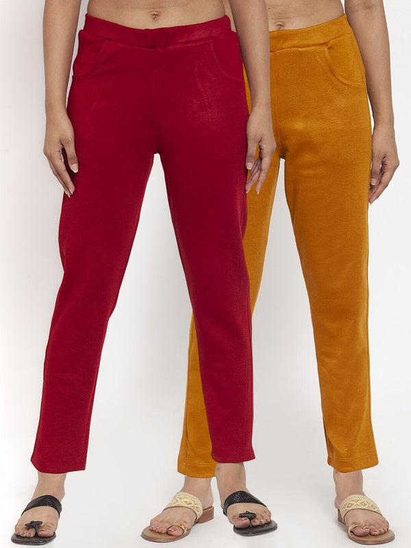 TAG 7 Women Pack of 2 Wool Blend Ankle-Length Leggings Pants - Distacart