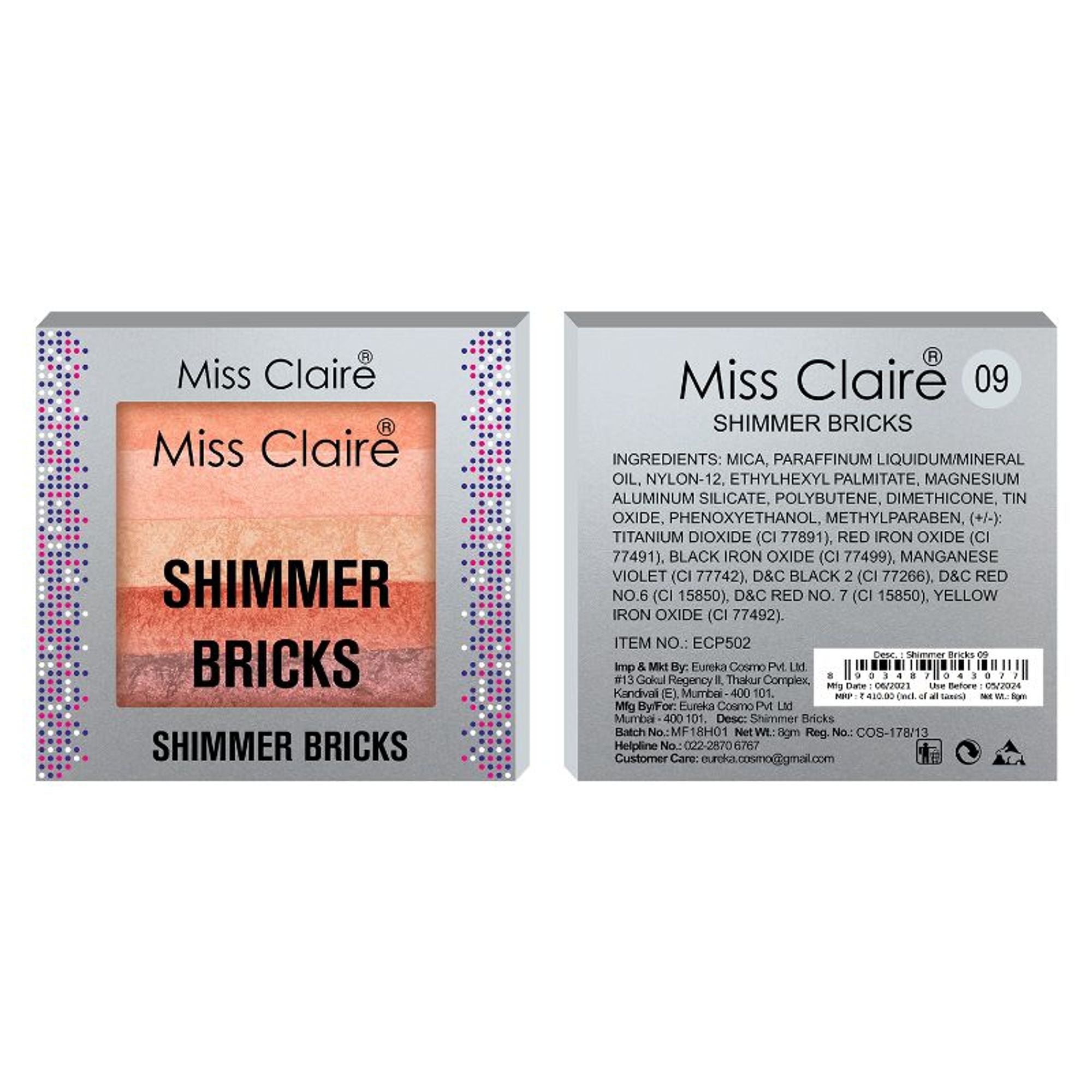 Miss Claire Shimmer Brick - 09