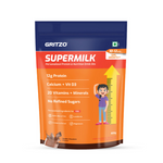 Thumbnail for Gritzo SuperMilk Height+ Health Drink for 10-12y Girls - Double Chocolate Flavor - Distacart