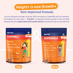 Thumbnail for Gritzo SuperMilk Height+ Health Drink for 10-12y Girls - Double Chocolate Flavor - Distacart