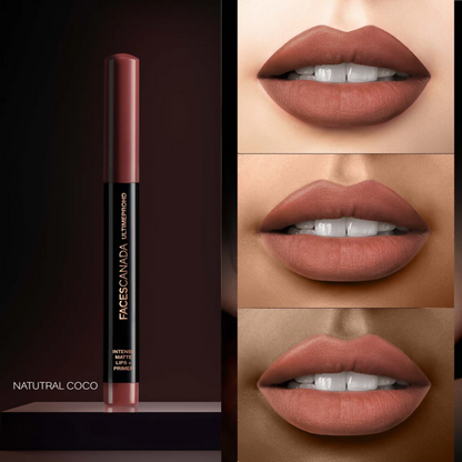 Faces Canada Ultime Pro HD Intense Matte Lips + Primer - Natural Coco 12 - Distacart