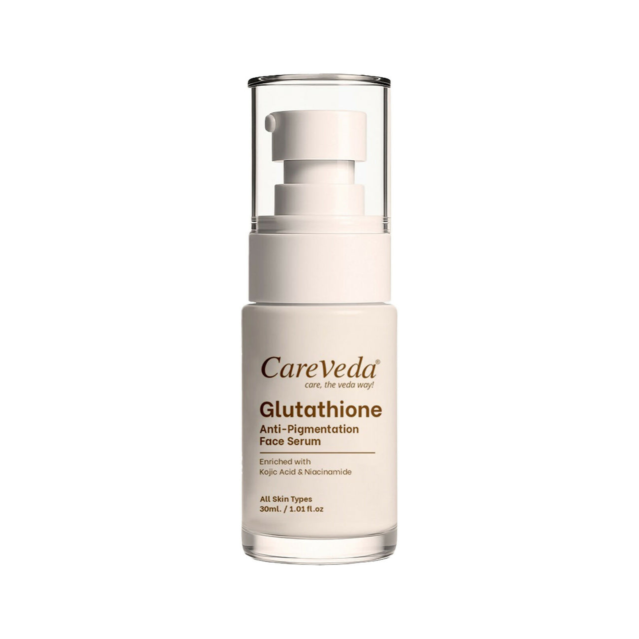 CareVeda Glutathione Anti-Pigmentation Face Serum Enriched with Kojic Acid & Niacinamide - Dista