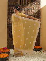 Thumbnail for kasee Floral Phulkari Silk Blend Saree - Distacart