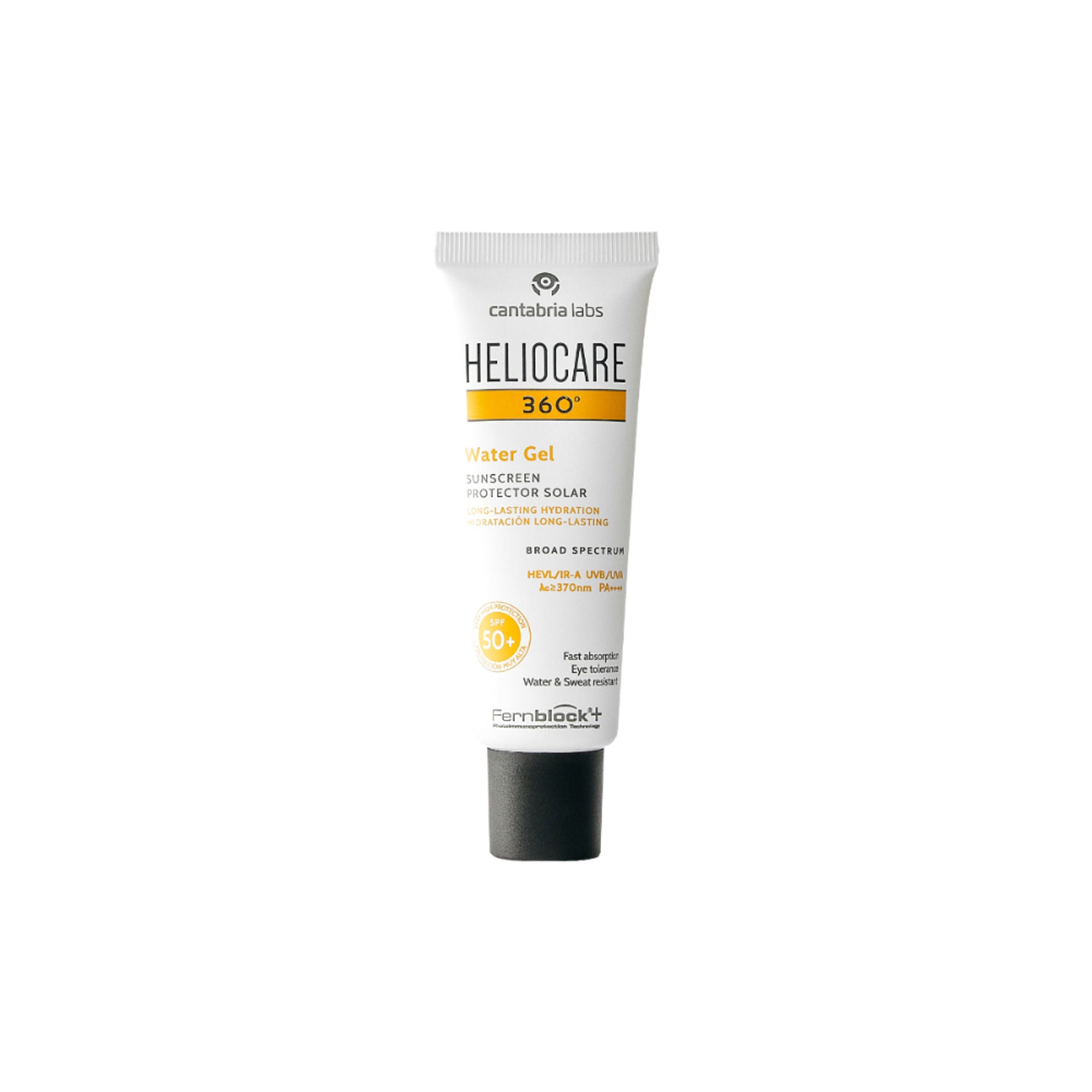 Heliocare Water Gel Hydrating Sunscreen SPF 50+ Pa++++, Water & Sweat Resistant, For Dry & Dull Skin - Distacart