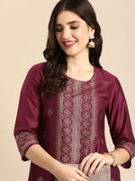 Thumbnail for Anouk Women Ethnic Motifs Printed Empire Kurta with Trousers - Distacart