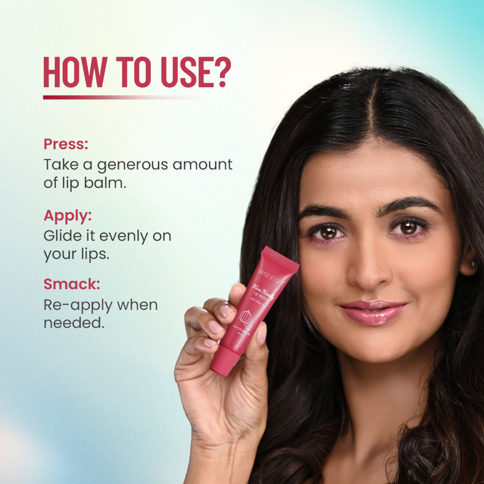 Swiss Beauty Kiss Kandy Tinted Lip Balm | Non-Sticky with Olive Oil & Vitamin E - 04 Mulberry - Distacart