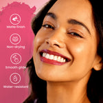 Thumbnail for Swiss Beauty Pure Matte Lipstick , Non-Drying, Smooth Glide, Long Lasting - 202 Peaches N Cream - Distacart
