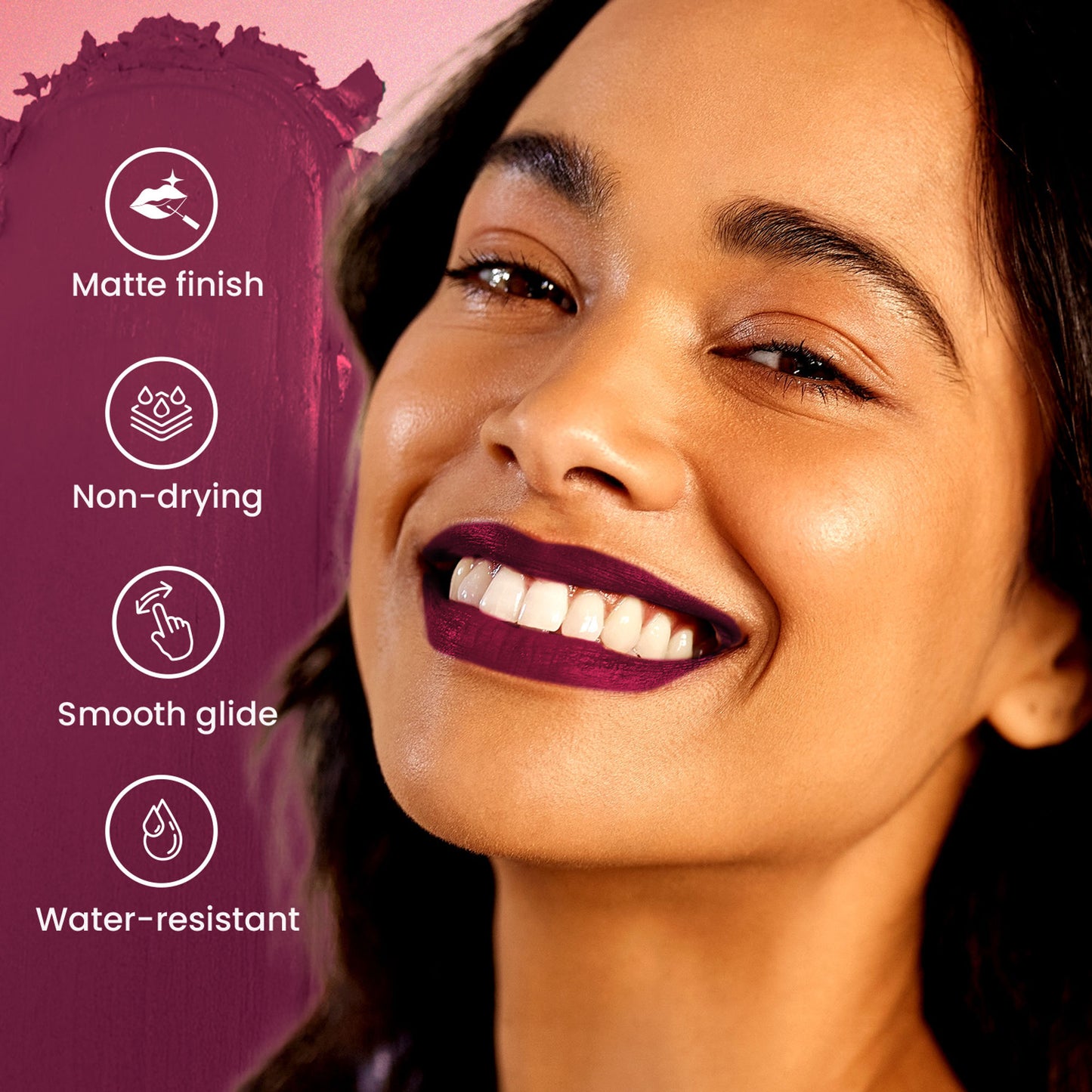 Swiss Beauty Pure Matte Lipstick , Non-Drying, Smooth Glide, Long Lasting - 207 Raspberry - Distacart