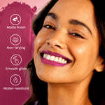 Thumbnail for Swiss Beauty Pure Matte Lipstick , Non-Drying, Smooth Glide, Long Lasting - 209 Pink Blossom - Distacart