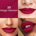 Thumbnail for Swiss Beauty Pure Matte Lipstick , Non-Drying, Smooth Glide, Long Lasting - 211 Magic Maroon - Distacart