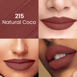 Thumbnail for Swiss Beauty Pure Matte Lipstick , Non-Drying, Smooth Glide, Long Lasting - N215 Natural Coco - Distacart
