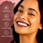 Thumbnail for Swiss Beauty Pure Matte Lipstick , Non-Drying, Smooth Glide, Long Lasting - N215 Natural Coco - Distacart