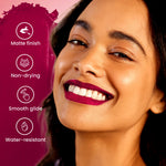 Thumbnail for Swiss Beauty Pure Matte Lipstick , Non-Drying, Smooth Glide, Long Lasting - 220 Smoking Red - Distacart