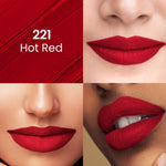 Thumbnail for Swiss Beauty Pure Matte Lipstick , Non-Drying, Smooth Glide, Long Lasting - 221 Hot Red - Distacart
