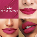 Thumbnail for Swiss Beauty Pure Matte Lipstick , Non-Drying, Smooth Glide, Long Lasting - 223 Velvet Maroon - Distacart