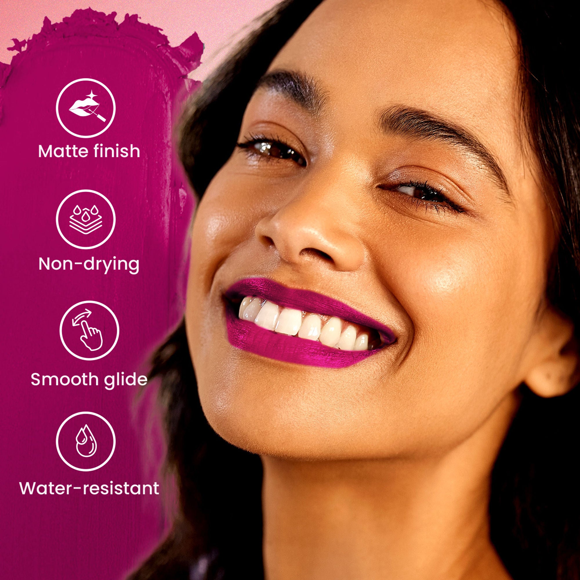 Swiss Beauty Pure Matte Lipstick , Non-Drying, Smooth Glide, Long Lasting - 223 Velvet Maroon - Distacart