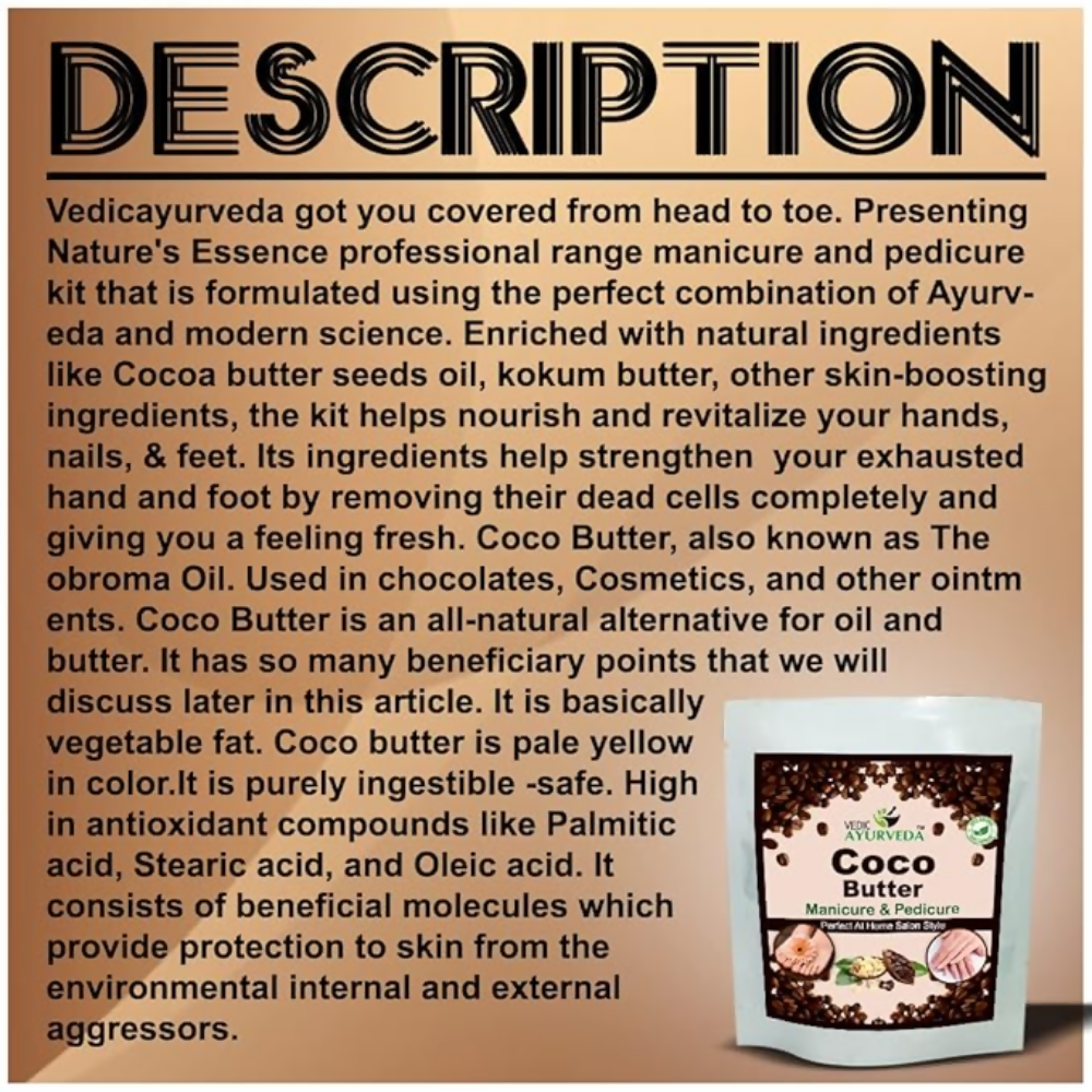 VedicAyurveda Coco Butter Manicure & Pedicure kit - Dista