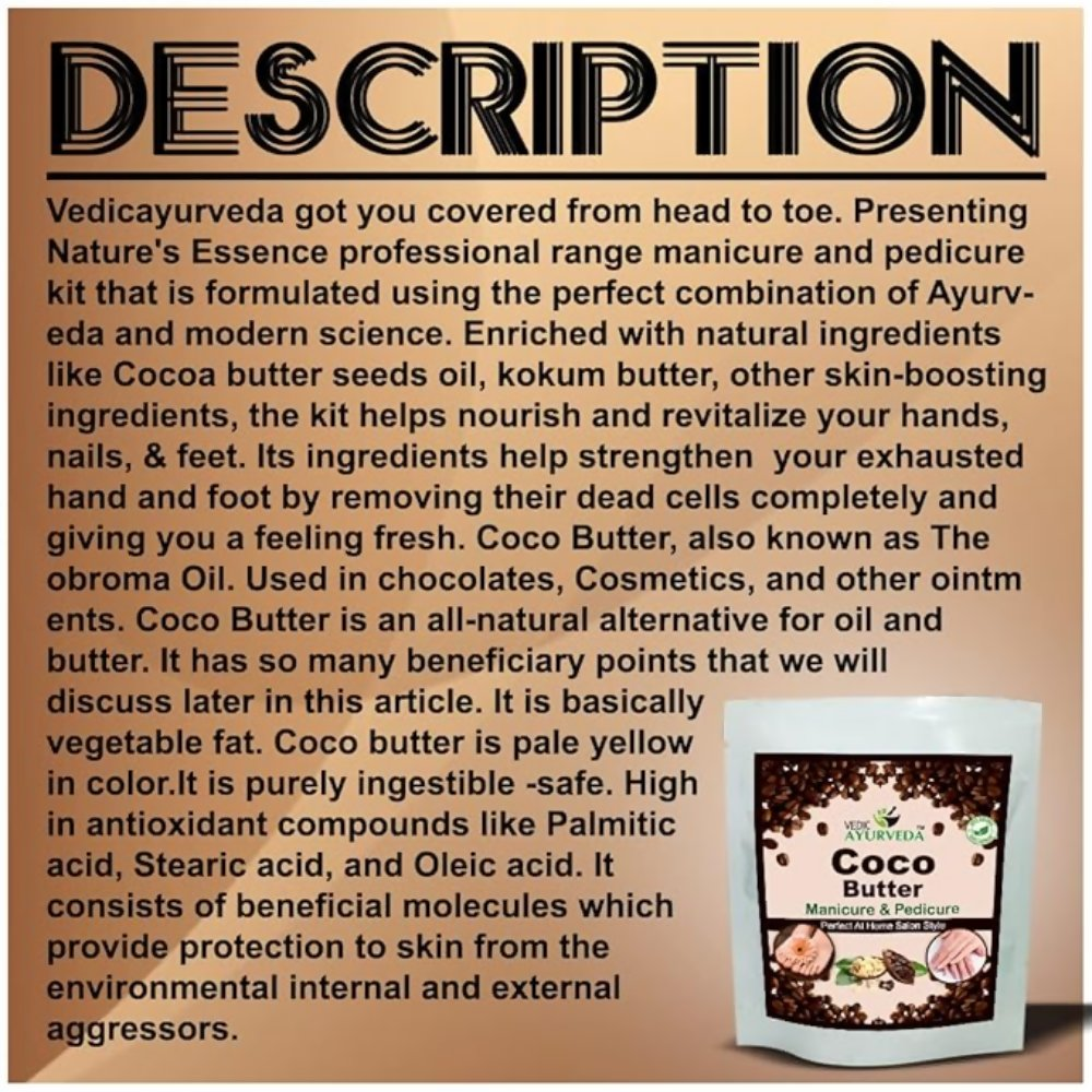 VedicAyurveda Coco Butter Manicure & Pedicure kit - Dista