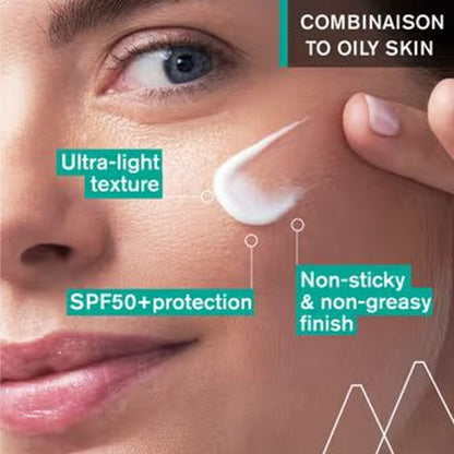 Uriage Hyseac Mattifying Fluid SPF50+ Light & Matt Texture Combination Oily Skin Dermat Recommended