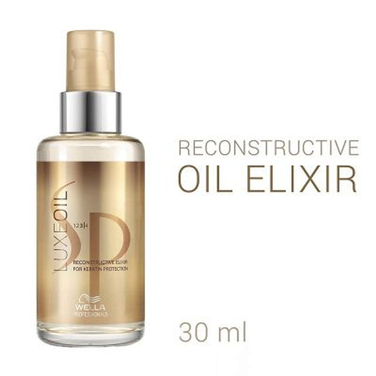 SP Luxe Oil Keratin Restore Reconstructive Elixir with Almond Oils for Smooth, Strong Hair - 30ml