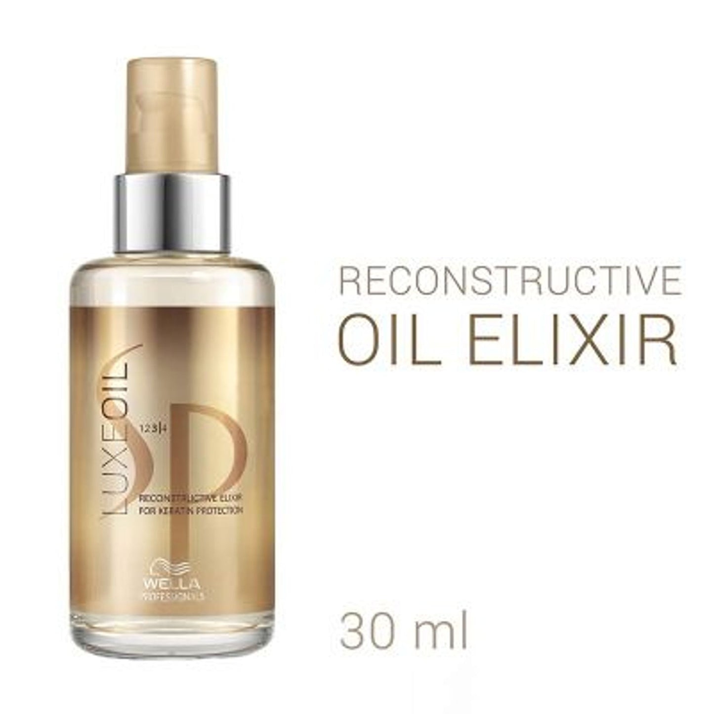 SP Luxe Oil Keratin Restore Reconstructive Elixir with Almond Oils for Smooth, Strong Hair - 30ml