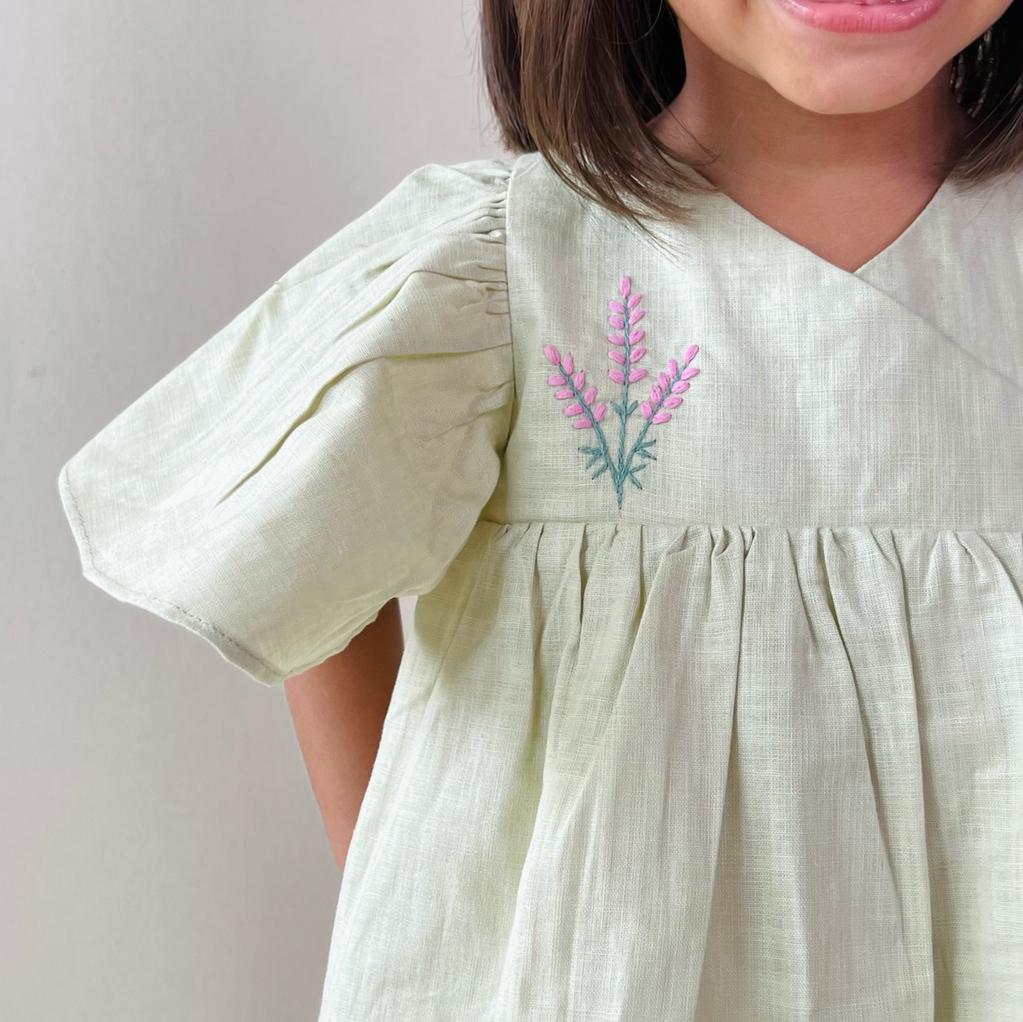 ArthLife Pale Green Angrakha Dress - Distacart