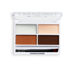 Thumbnail for Makeup Revolution Relove Colour Cult Brow Palette - Medium