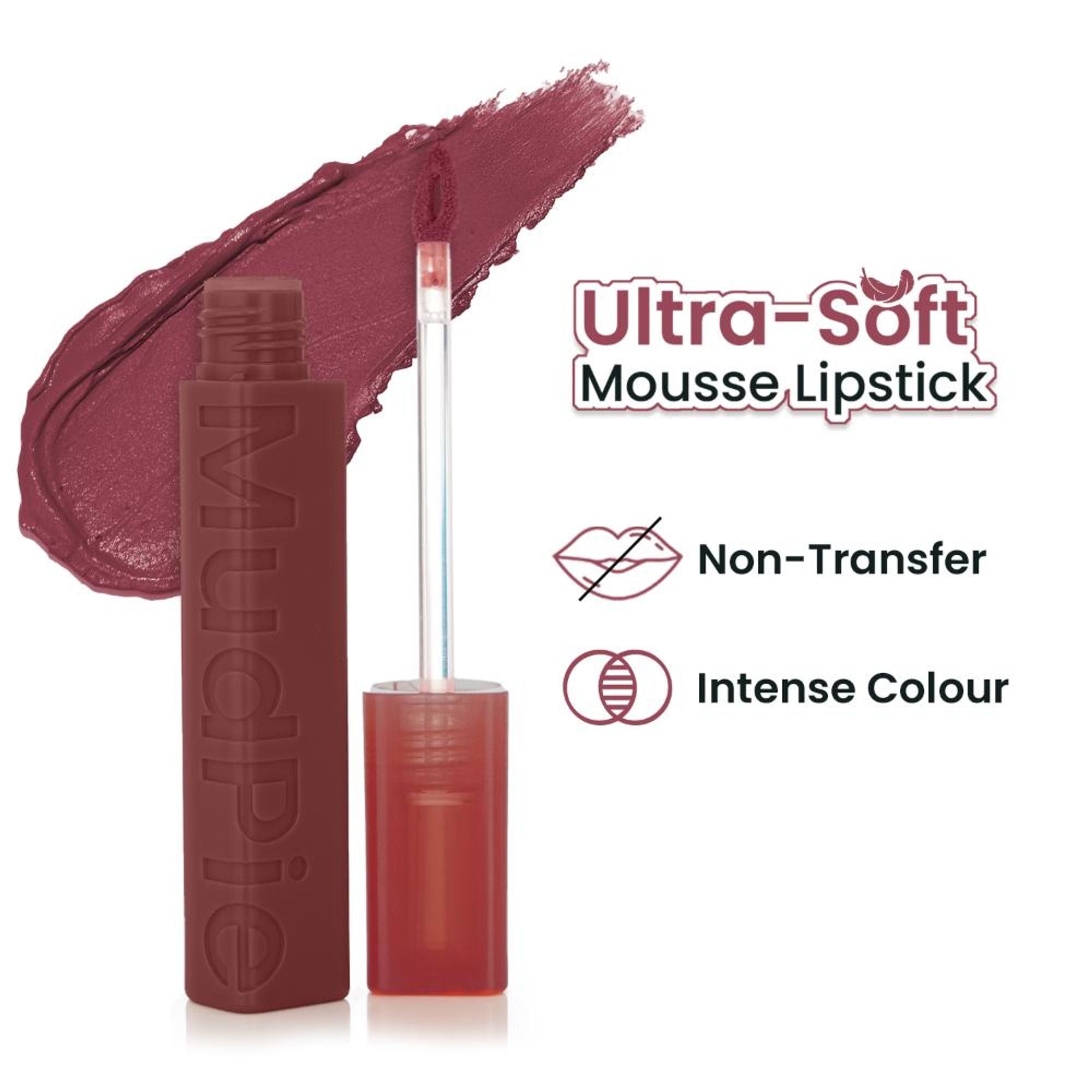 Swiss Beauty MudPie Lipstick With Velvet Matte Finish - 14 Whipped Cherri