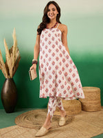 Thumbnail for Sangria Printed Pure Cotton Kurta With Dhoti Pants - Distacart