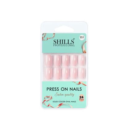 shills professional reusable press on nails oval spn551